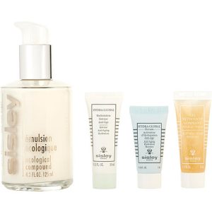 Sisley by Sisley for WOMEN - Ecological Compound Discovery Program Set: Ecological Compound 125ml + Buff & Wash Facial Gel 10ml + Anti-Aging Hydration Booster 5ml + Anti-Aging Hyrdation 10ml --4pcs