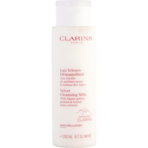 Clarins by Clarins for WOMEN - Velvet Cleansing Milk with Alpine Golden Gentian & Lemon Balm Extracts --200ml/6.7oz