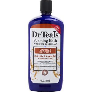 Dr. Teal's by Dr. Teal's for UNISEX - Foaming Bath with Pure Epsom Salt Oat Milk & Argan --1000ml/34oz