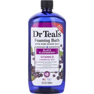 Dr. Teal's by Dr. Teal's for UNISEX - Foaming Bath with Pure Epsom Salt Elderberry --1000ml/34oz