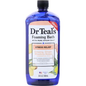 Dr. Teal's by Dr. Teal's for UNISEX - Foaming Bath with Pure Epsom Salt Stress Relief Essential Oils --1000ml/34oz